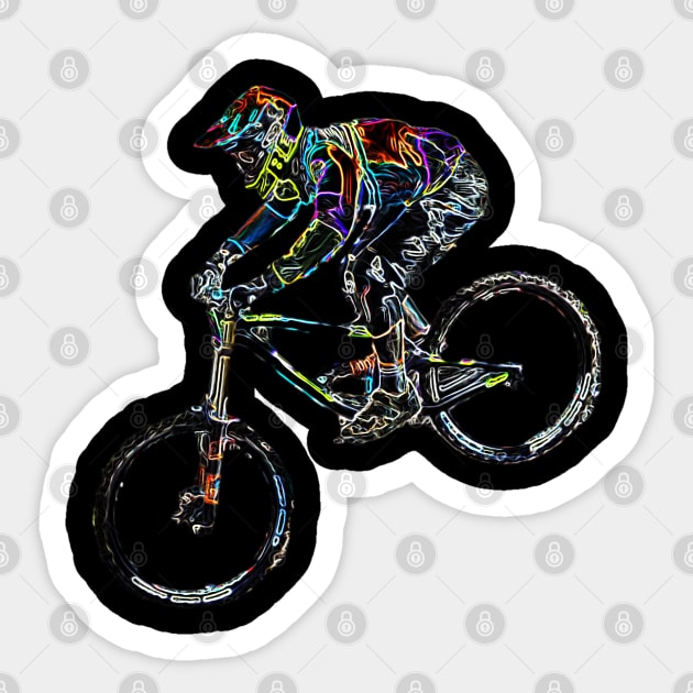 mtb downhill Sticker by rickylabellevie